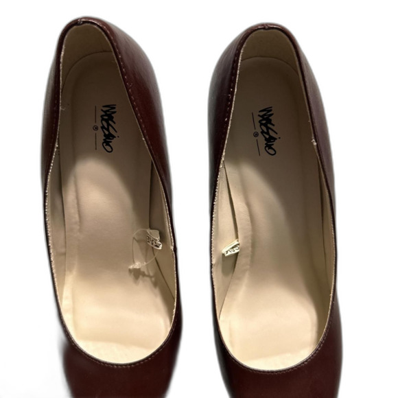 Mossimo Women's Size 9 Burgundy high heels shoes New 2000's Y2k footwear - Picture 5 of 8